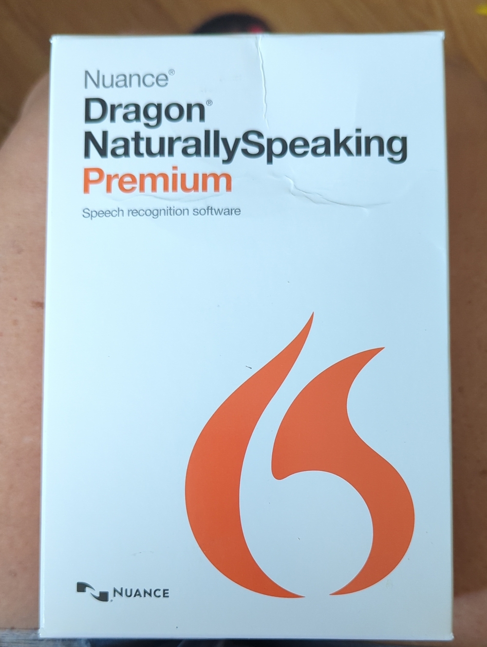 Nuance Dragon NaturallySpeaking Premium - White & Orange Box
